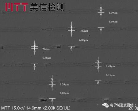 样品03内电极、介质层尺寸